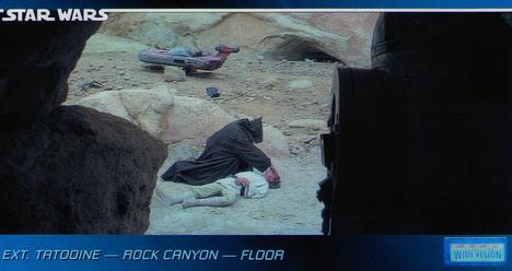 1995 Topps Widevision Star Wars #25 Ext. Tatooine - Rock Canyon - Floor Front