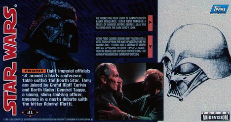 1995 Topps Widevision Star Wars #31 Int. Death Star - Conference Room Back