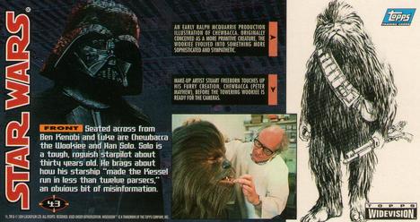 1995 Topps Widevision Star Wars #43 Int. Tatooine - Mos Eisley - Cantina Back