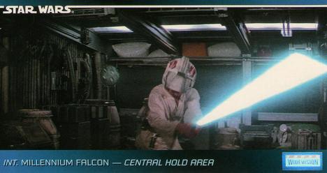 1995 Topps Widevision Star Wars #58 Int. Millennium Falcon - Central Hold Area Front