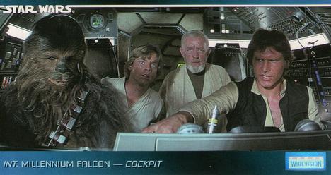 1995 Topps Widevision Star Wars #60 Int. Millennium Falcon - Cockpit Front