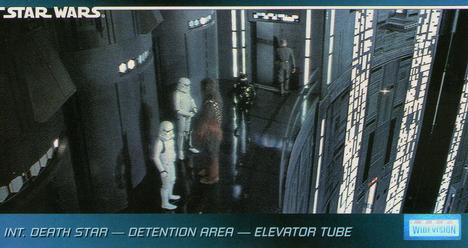 1995 Topps Widevision Star Wars #68 Int. Death Star - Detention Area - Elevator Tube Front