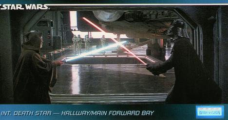 1995 Topps Widevision Star Wars #75 Int. Death Star - Hallway/Main Forward Bay Front