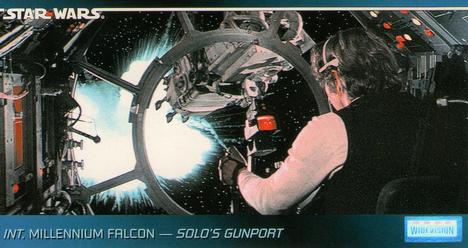 1995 Topps Widevision Star Wars #79 Int. Millennium Falcon - Solo's Gunport Front