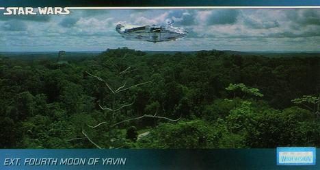 1995 Topps Widevision Star Wars #82 Ext. Fourth Moon of Yavin Front