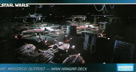 1995 Topps Widevision Star Wars #86 Int. Massassi Outpost - Main Hangar Deck Front
