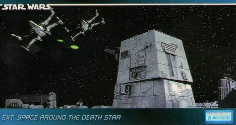 1995 Topps Widevision Star Wars #90 Ext. Space Around the Death Star Front