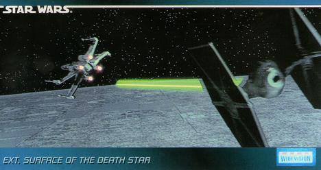 1995 Topps Widevision Star Wars #93 Ext. Surface of the Death Star Front