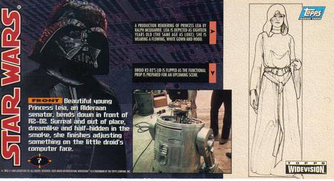 1995 Topps Widevision Star Wars #7 Int. Rebel Blockade Runner - Sub-Hallway Back