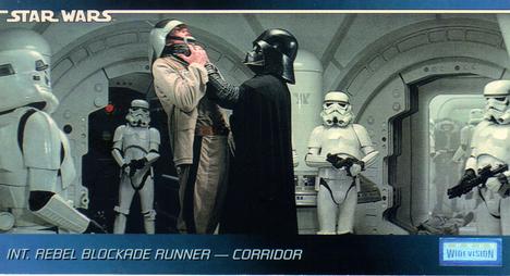 1995 Topps Widevision Star Wars #8 Int. Rebel Blockade Runner - Corridor Front