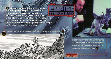 1995 Topps Widevision Star Wars: The Empire Strikes Back #3 Ext. Plain of Hoth Back