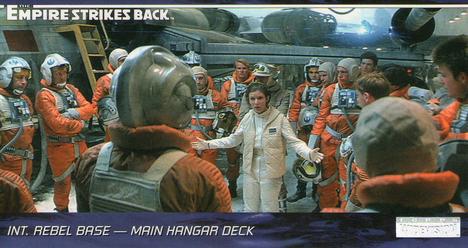 1995 Topps Widevision Star Wars: The Empire Strikes Back #17 Int. Rebel Base - Main Hangar Deck Front