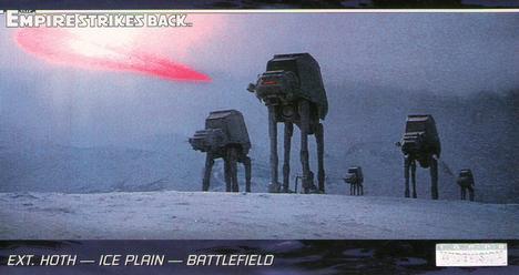 1995 Topps Widevision Star Wars: The Empire Strikes Back #22 Ext. Hoth - Ice Plain - Battlefield Front
