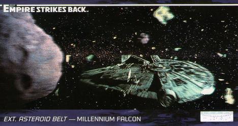 1995 Topps Widevision Star Wars: The Empire Strikes Back #42 Ext. Asteroid Belt - Millennium Falcon Front