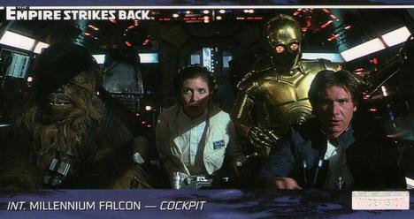 1995 Topps Widevision Star Wars: The Empire Strikes Back #43 Int. Millennium Falcon - Cockpit Front