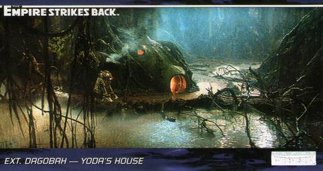 1995 Topps Widevision Star Wars: The Empire Strikes Back #60 Ext. Dagobah - Yoda's House Front