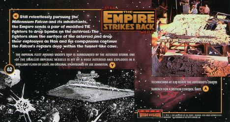 1995 Topps Widevision Star Wars: The Empire Strikes Back #62 Ext. Giant Asteroid Crater - TIE Fighters Back