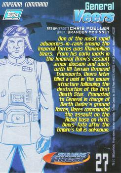1996 Finest Star Wars #27 General Veers Back