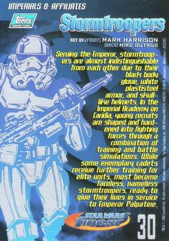 1996 Finest Star Wars #30 Stormtroopers Back