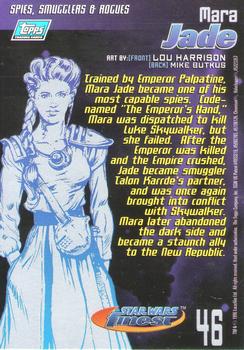 1996 Finest Star Wars #46 Mara Jade Back