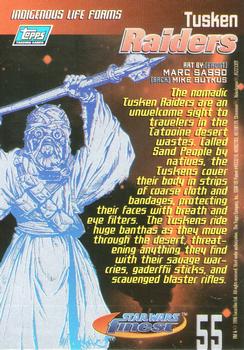 1996 Finest Star Wars #55 Tusken Raiders Back