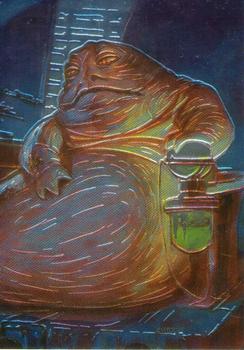 1996 Finest Star Wars #73 Jabba the Hutt Front