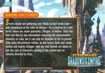 1996 Topps Star Wars Shadows of the Empire #38 Boarding Guri's Stinger Back
