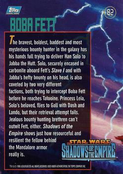 1996 Topps Star Wars Shadows of the Empire #82 Boba Fett Back