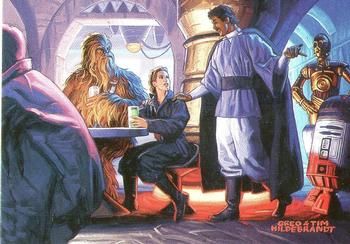1996 Topps Star Wars Shadows of the Empire #5 Reunion on Tatooine Front