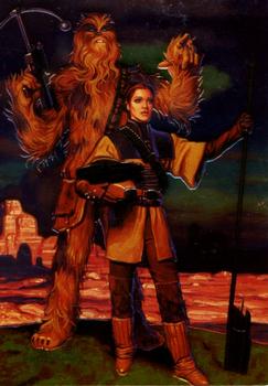 1996 Topps Star Wars Shadows of the Empire #74 Leia & Chewbacca Front