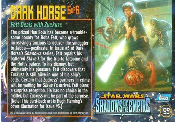 1996 Topps Star Wars Shadows of the Empire #93 Fett Deals with Zuckuss Back