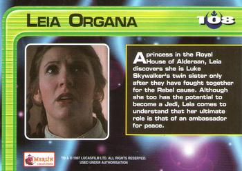1997 Merlin Star Wars Special Edition #108 Leia Organa Back