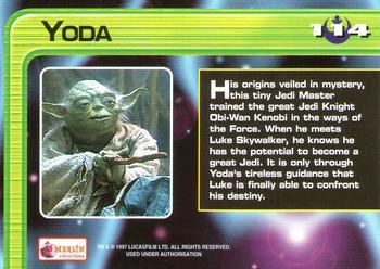 1997 Merlin Star Wars Special Edition #114 Yoda Back