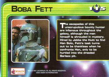 1997 Merlin Star Wars Special Edition #115 Boba Fett Back