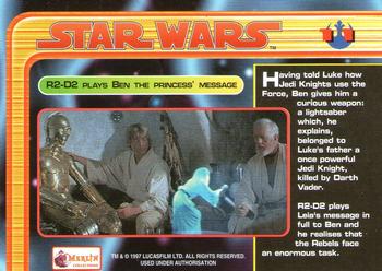 1997 Merlin Star Wars Special Edition #11 Luke Skywalker with Lightsaber Back