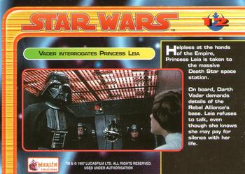 1997 Merlin Star Wars Special Edition #12 Death Star and Star Destroyer Back