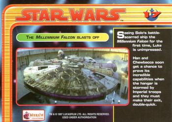 1997 Merlin Star Wars Special Edition #17 The Millennium Falcon Back