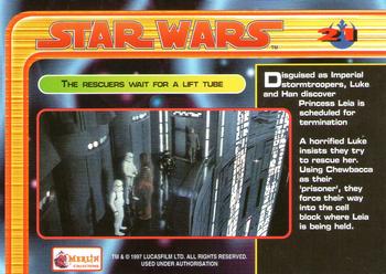 1997 Merlin Star Wars Special Edition #21 Luke, Han and C-3PO Back