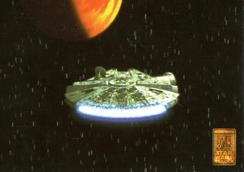 1997 Merlin Star Wars Special Edition #25 Millennium Falcon Approaching Yavin Front