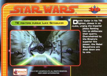 1997 Merlin Star Wars Special Edition #30 Darth Vader/TIE Fighter Interior Back