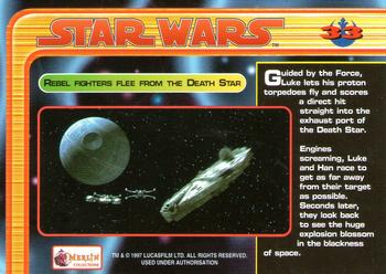 1997 Merlin Star Wars Special Edition #33 Death Star exhaust port Back