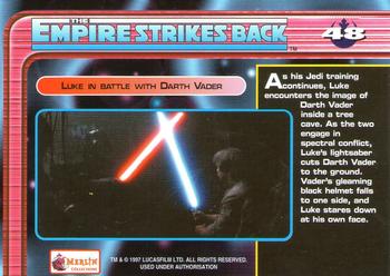 1997 Merlin Star Wars Special Edition #48 Luke and Yoda Back