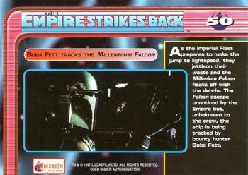 1997 Merlin Star Wars Special Edition #50 Falcon on back of Star Destroyer Back