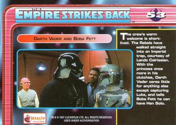 1997 Merlin Star Wars Special Edition #53 Darth Vader Tortures Han Solo Back