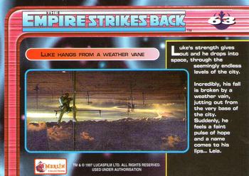 1997 Merlin Star Wars Special Edition #63 Luke Skywalker Back