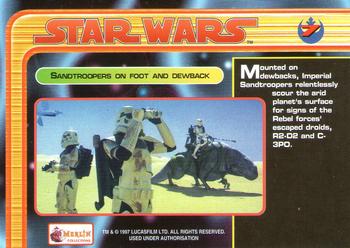 1997 Merlin Star Wars Special Edition #7 Stormtrooper on Dewback Back