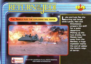 1997 Merlin Star Wars Special Edition #84 Luke and Leia on Jabba's Sail Barge Back