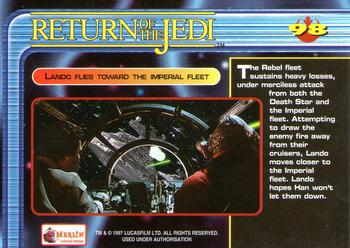 1997 Merlin Star Wars Special Edition #98 The Death Star fires on the Rebels Back