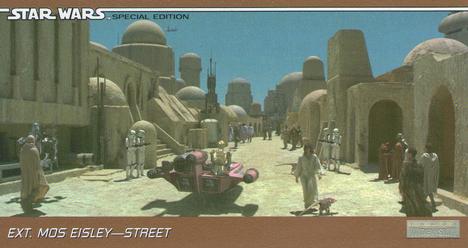 1997 Topps Widevision The Star Wars Trilogy Special Edition #10 Entering the City Streets Front