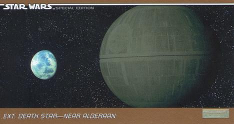 1997 Topps Widevision The Star Wars Trilogy Special Edition #35 Death Star Near Alderaan Front